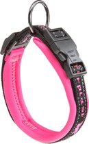 Ferplast Sport Dog Halsband - Nylon - Zachte voering - Roze - Breedte 25 mm - Nekomtrek 45 - 55 cm (GELIEVE ALVORENS BESTELLEN OPMETEN)