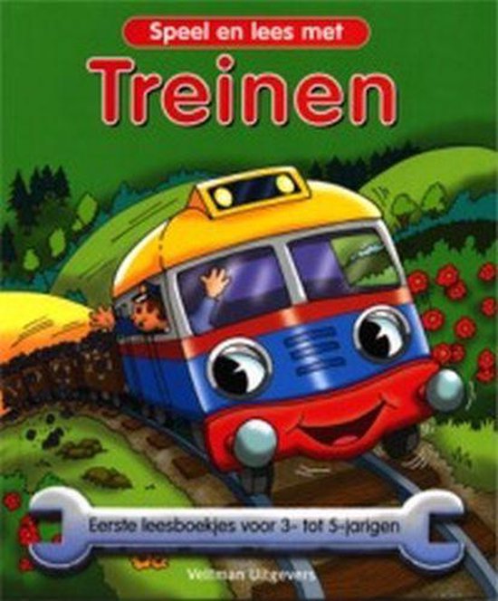 Cover van het boek 'Speel en lees met treinen' van Nicola Baxter