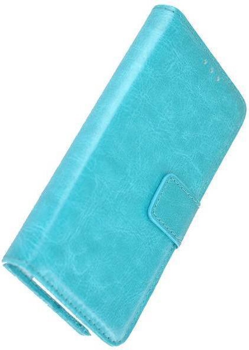 Turquoise Pu Leder Wallet Bookcase Fashion Hoesje Geschikt voor Samsung Galaxy J5 2017