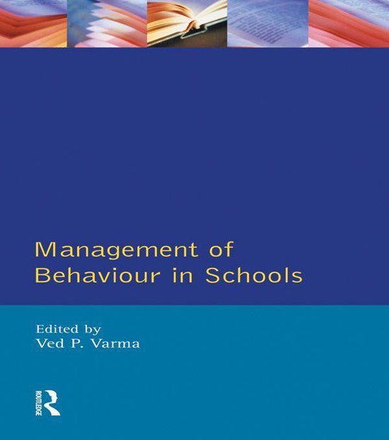 Management of Behaviour in Schools - cover