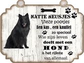 Spreukenbordje Hond: Groenendaeler