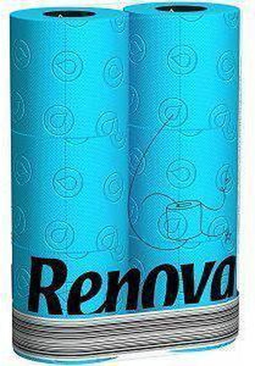 Blauw toiletpapier