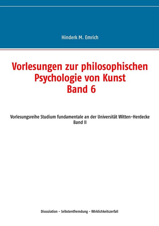 Vorlesungen zur philosophischen Psychologie von Kunst 6 - Vo ... - cover
