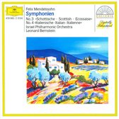 Mendelssohn: Symphonien no 3 and 4 / Bernstein, Israel PO
