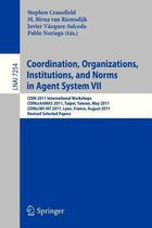 Coordination, Organizations, Instiutions, and Norms in Agent System VII