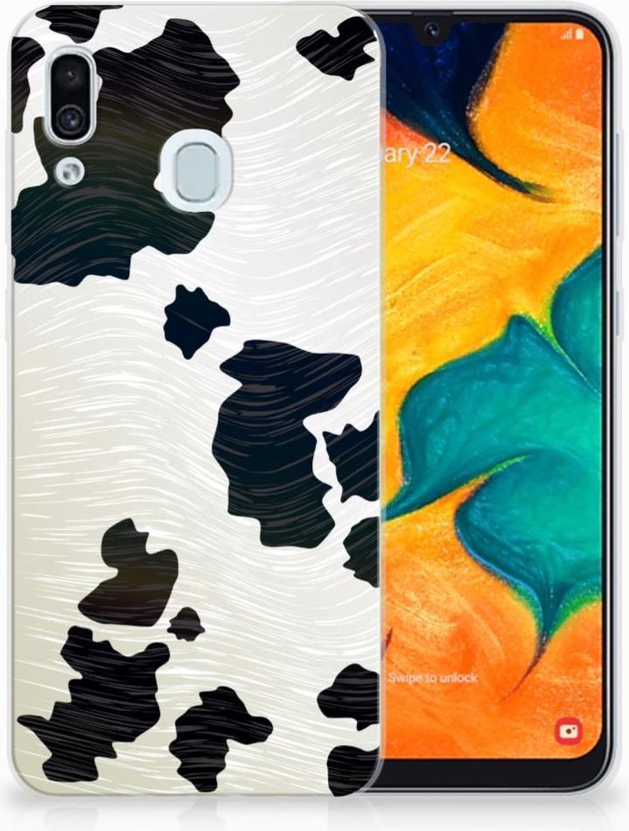 Samsung Galaxy A30 TPU Hoesje Koeienvlekken