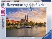 Ravensburger puzzel Regensburg, Blik op het Oude Centrum - Legpuzzel - 1000 stukjes