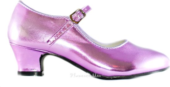 Respect bezorgdheid Sjah Prinsessen schoenen hakken verkleed bij jurk paars roze - maat 25 | bol.com