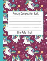 Primary Composition Book Line Rule 1 inch