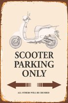 Wandbord - Scooter Parking Only -20x30cm-