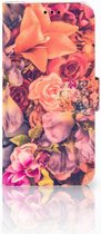 Geschikt voor Samsung Galaxy A5 2017 Bookcase Hoesje Design Bosje Bloemen