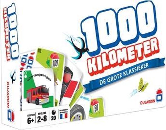 Thumbnail van een extra afbeelding van het spel 1000 Kilometers - Classic - Pocket NL (Dujardin) - Kaartspel