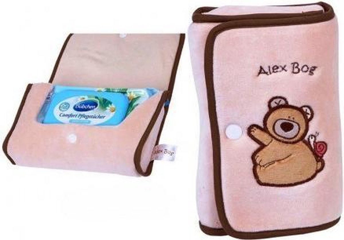 Goedkoopste Alex Bog - Pluche doekjes tasje met beer