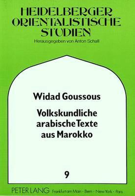 Volkskundliche arabische Texte aus Marokko