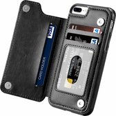 Wallet Case geschikt voor Apple iPhone 8 Plus / 7 Plus - zwart
