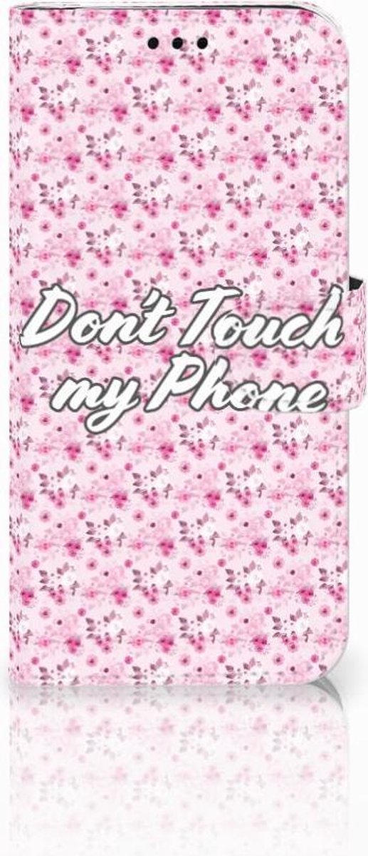 Samsung Galaxy J5 2017 Portemonnee Hoesje Flowers Pink DTMP