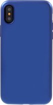 Shop4 - iPhone X Hoesje - Zachte Back Case Ultra Dun Blauw