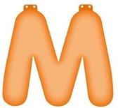 Oranje opblaas letter M