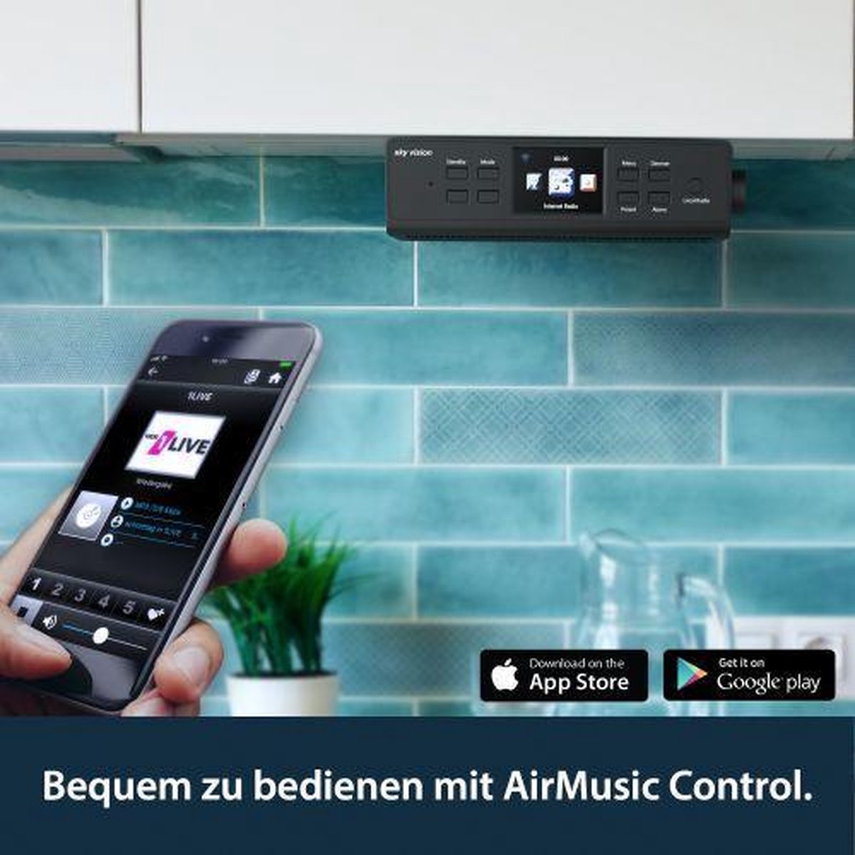 Sky Vision IR 65S Keuken RadioZwart