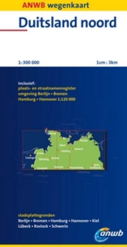 Cover van het boek 'ANWB Wegenkaart Duitsland noord'