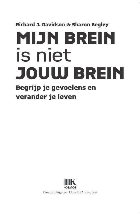 Mijn brein is niet jouw brein - cover