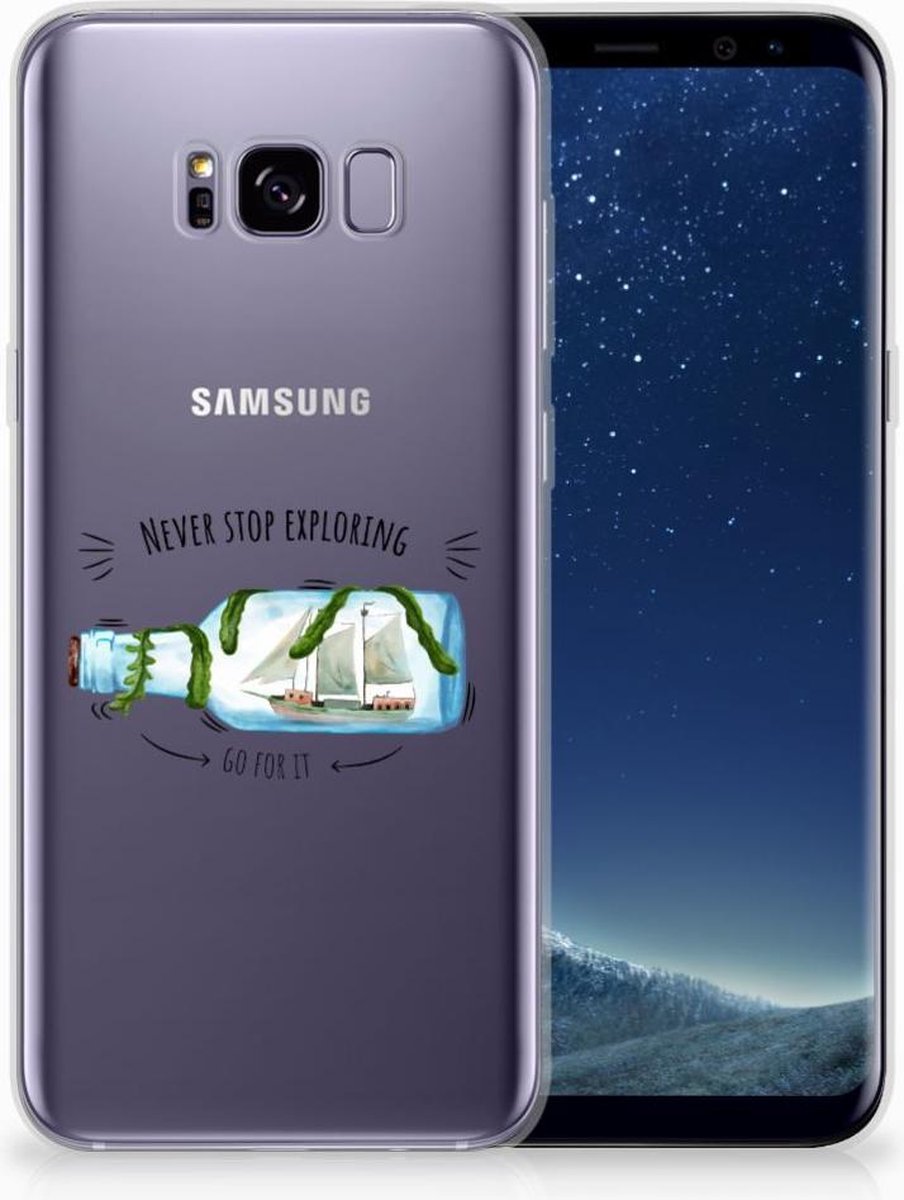 Samsung Galaxy S8 Plus Telefoonhoesje met Naam Boho Bottle