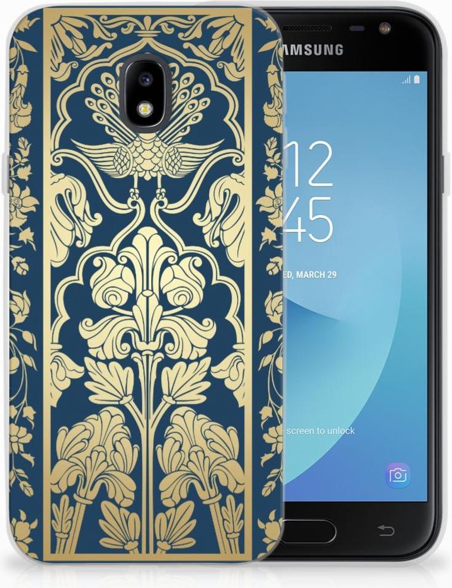 Samsung Galaxy J3 2017 TPU Case Beige Flowers
