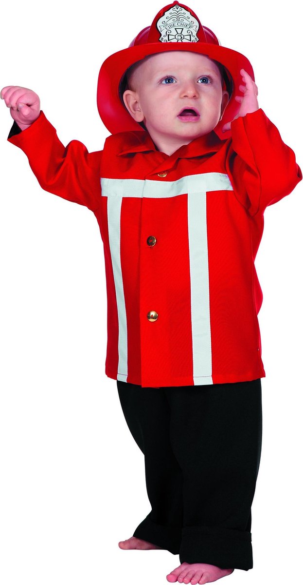 Baby Brandweerpakje - Maat 98