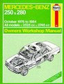 Mercedes-Benz 250 and 280 123 Series 1976-84 Owner's Workshop Manual