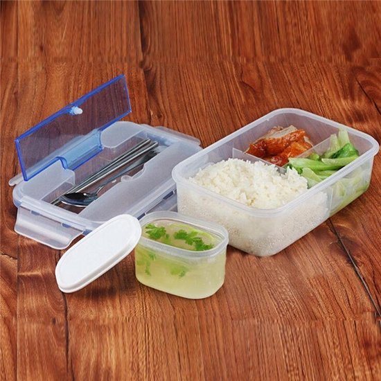 Bento Lunchbox Met Bestek - Japanse Broodtrommel - BPA Vrij | bol.com