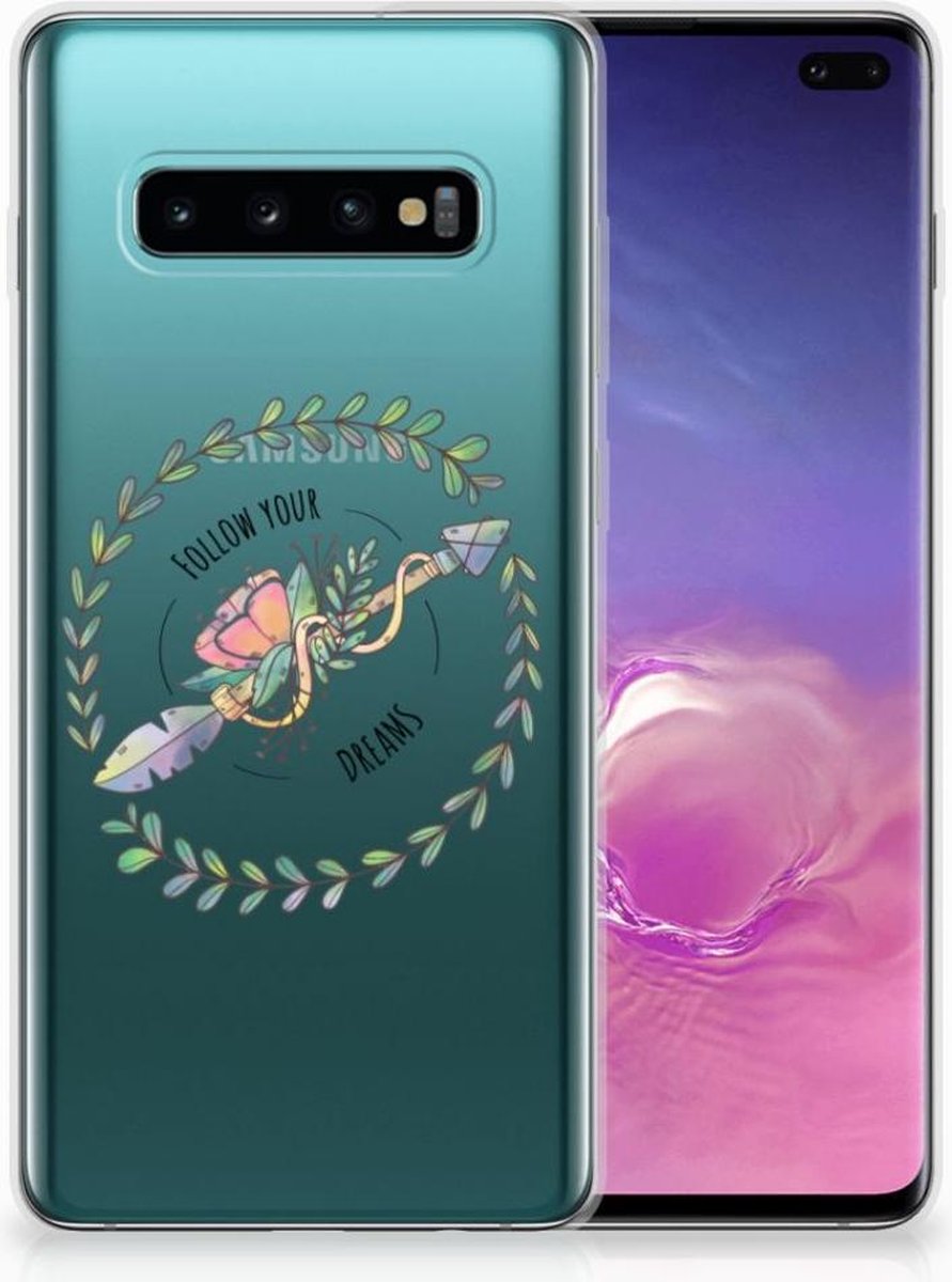 Samsung Galaxy S10 Plus Telefoonhoesje met Naam Boho Dreams