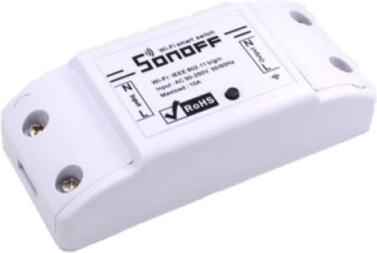 Lichtschakelaar met Wifi Verbinding Smart Home Switch - 10A / 2200W - 90V-250V - Bestuurbaar met Android, IOS app - 2 stuks
