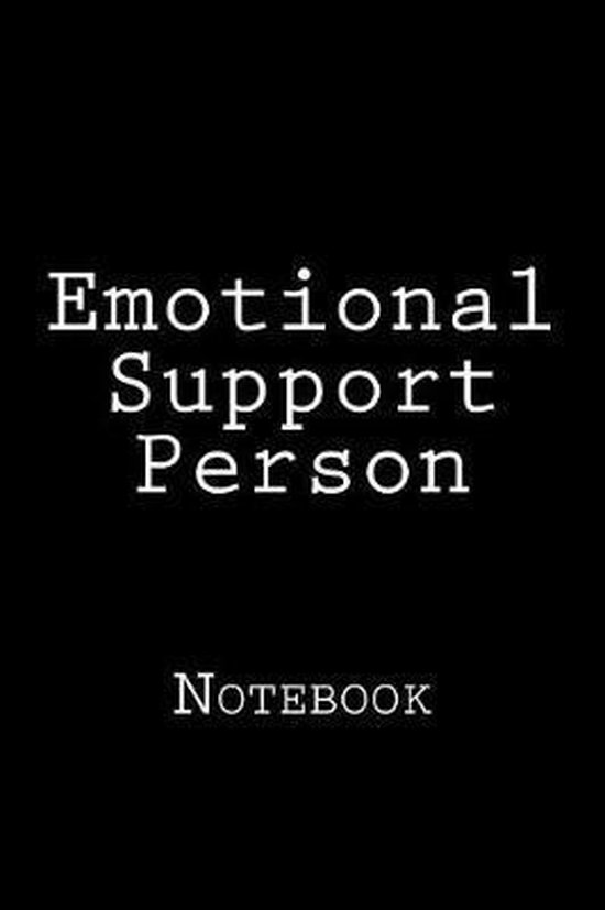 Emotional Support Person 9781720440383 Wild Pages Press Boeken