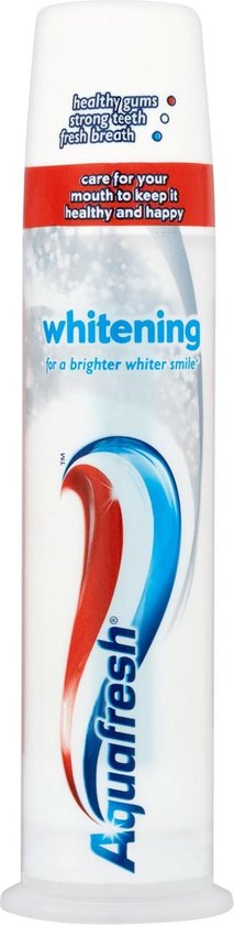 onhandig progressief Over het algemeen Aquafresh Tandpasta - Pompje - Whitening - 100 ml | bol.com