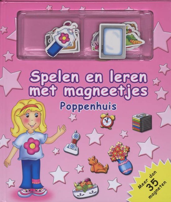 Cover van het boek 'Spelen en leren met magneetjes Poppenhuis (medium)'