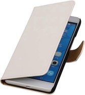 Bookstyle Wallet Case Hoesjes voor Huawei Honor 6 Plus Wit