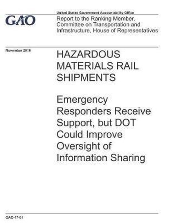 Hazardous Materials Rail Shipments, U S Government Accountability Offi