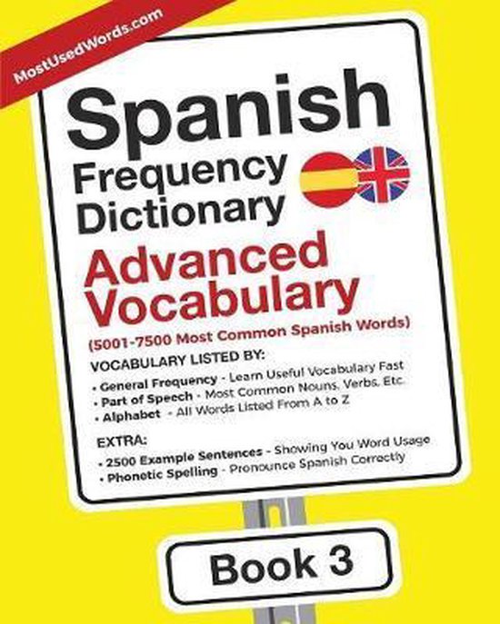 Spanish Frequency Dictionary Advanced Vocabulary Mostusedwords