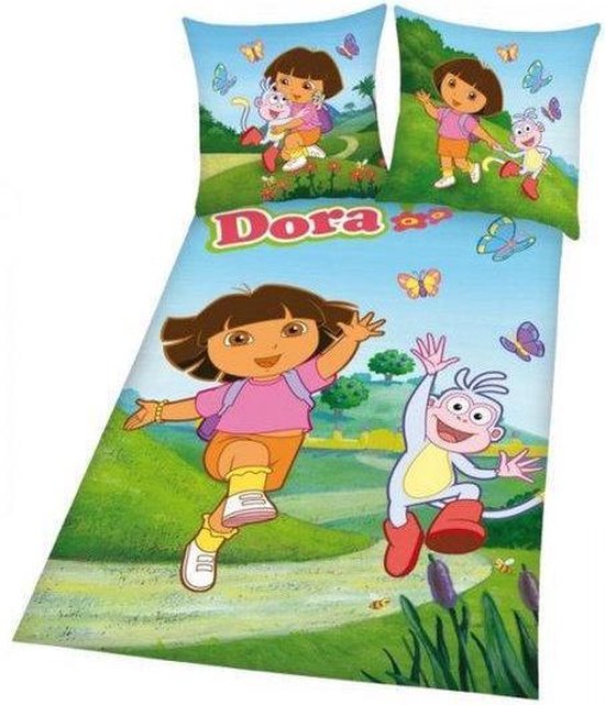 Dekbedovertrek Dora & Boots | bol.com