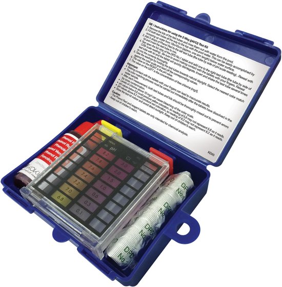 well2wellness® Pooltester Test Kit Chlor/pH mit je 20 Messtabletten DPD