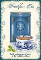 Wandbord - Breakfast Tea -20x30cm-