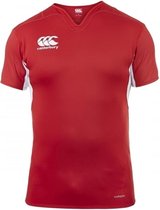 Canterbury T-shirt - Maat XL  - Mannen - rood/ wit