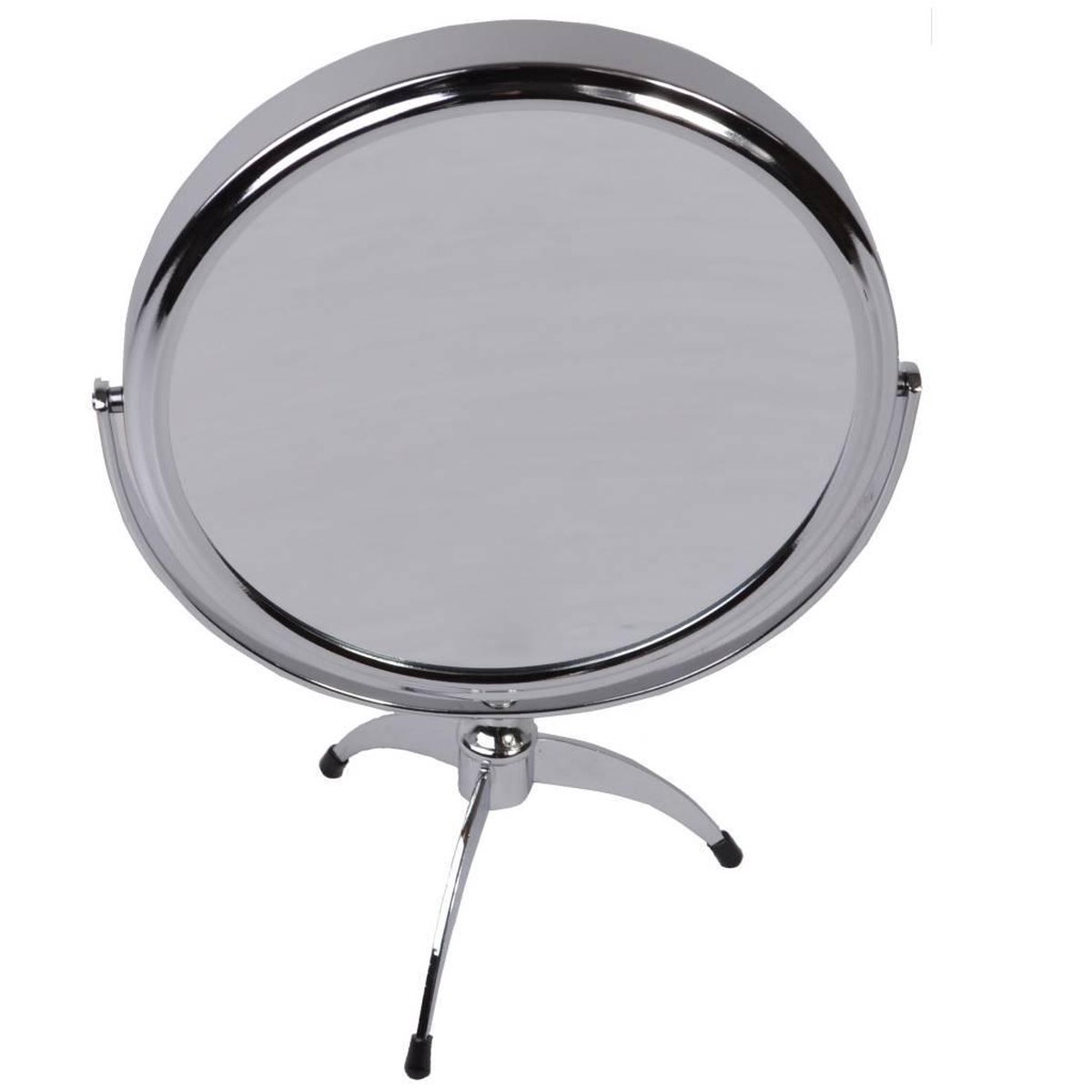 Gérard Brinard metalen spiegel standspiegel 7x vergroting - Ø14cm
