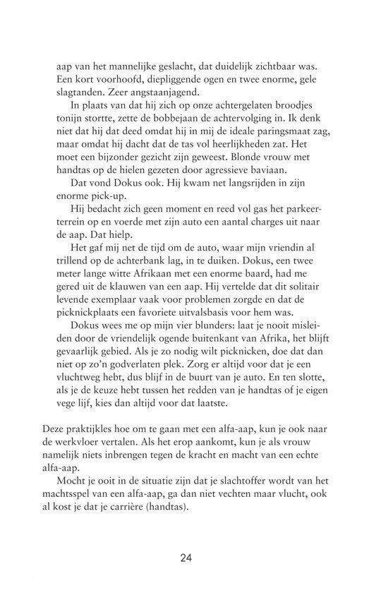 Vrouw op de apenrots