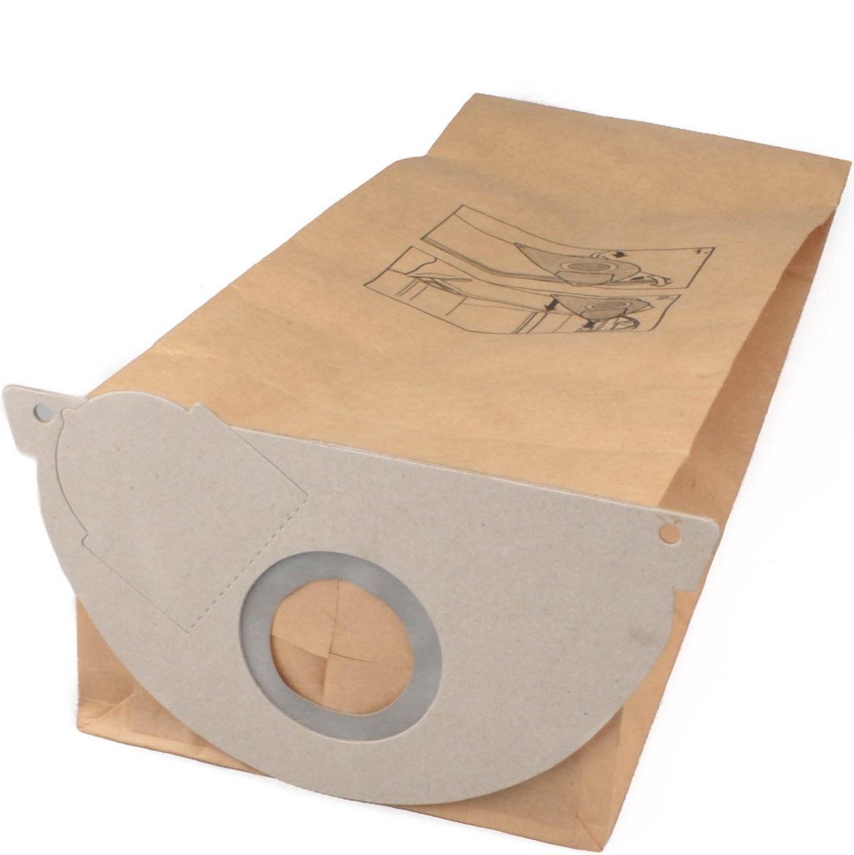 Geschikt voor KARCHER. 10 stuks. stofzuigerzakken papier voor A2101, A2111, A2131pt, 6.904-167.0, Papier. COVAKO Merk