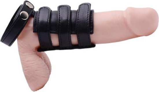 Bol Com Leren Cock Ring Met Penis Schacht