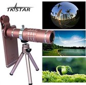 TKSTAR Telefoon Camera Lens 18X Zoom Optische Telescoop Met Statiefklem Set Voor iPhone Android Rose Goud