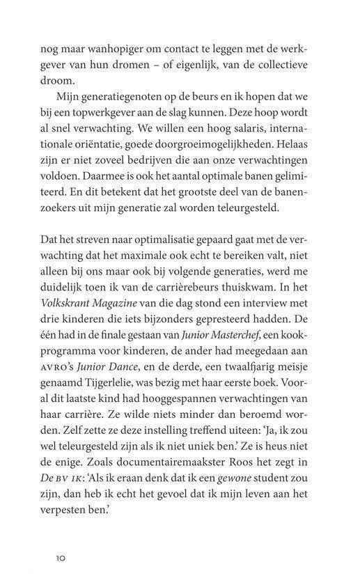 De prestatiegeneratie