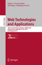 Lecture Notes in Computer Science 9932 - Web Technologies and Applications
