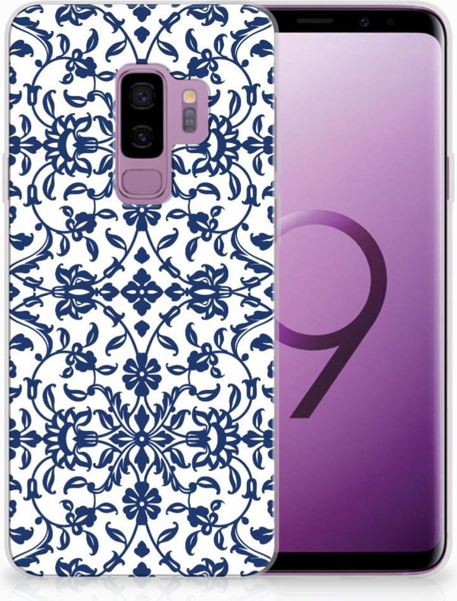 Samsung Galaxy S9 Plus TPU Case Flower Blue